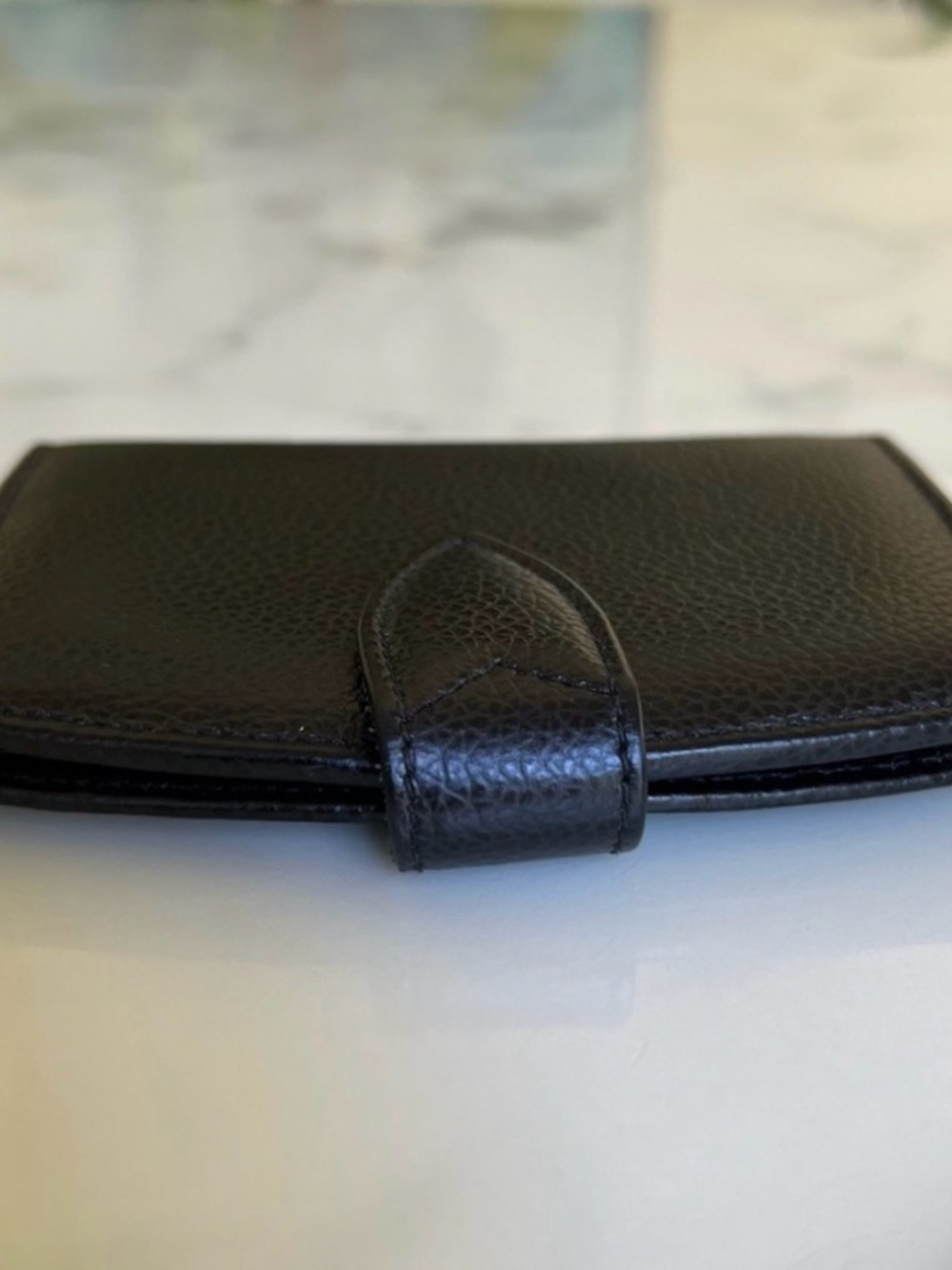 COACH Vintage Madison Card Case 4484 Black Leather Made in Italy 90s Slim Wallet - Picture 5 of 6